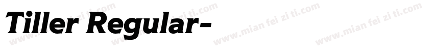 Tiller Regular字体转换